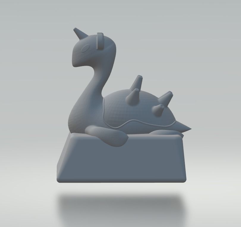 key cap 1u row 1 3d printer 3D print model_2