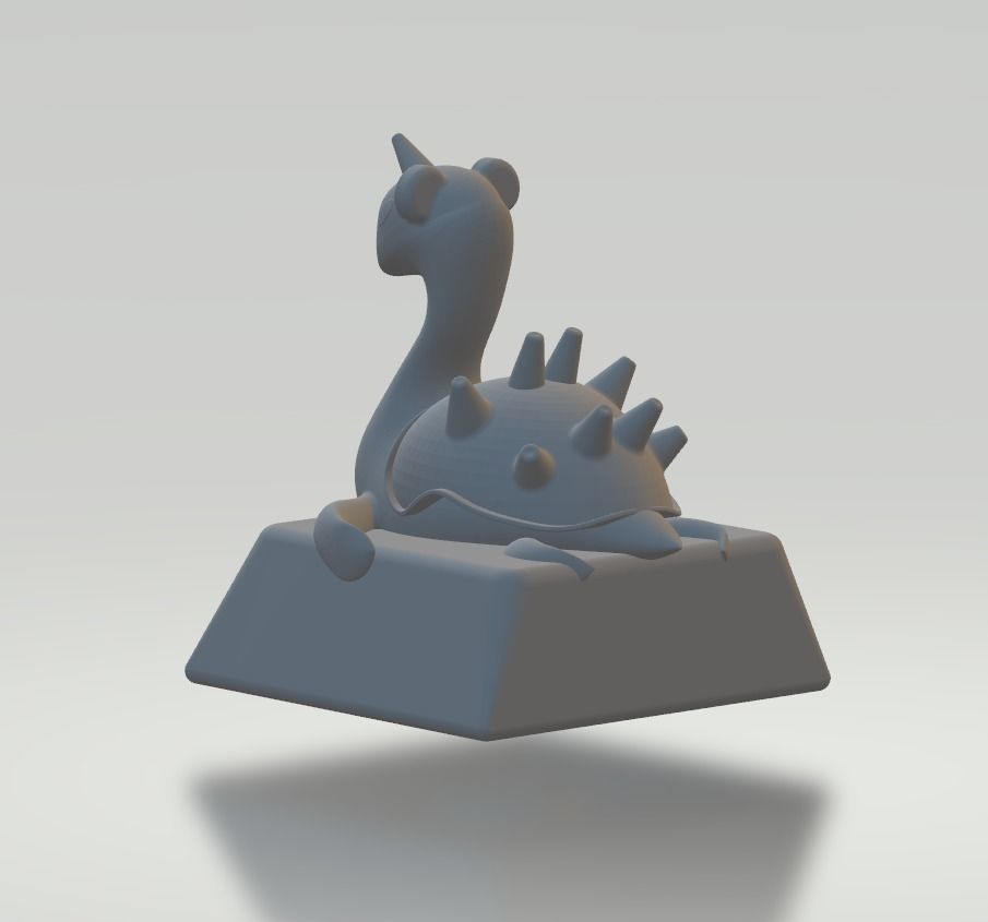 key cap 1u row 1 3d printer 3D print model_3