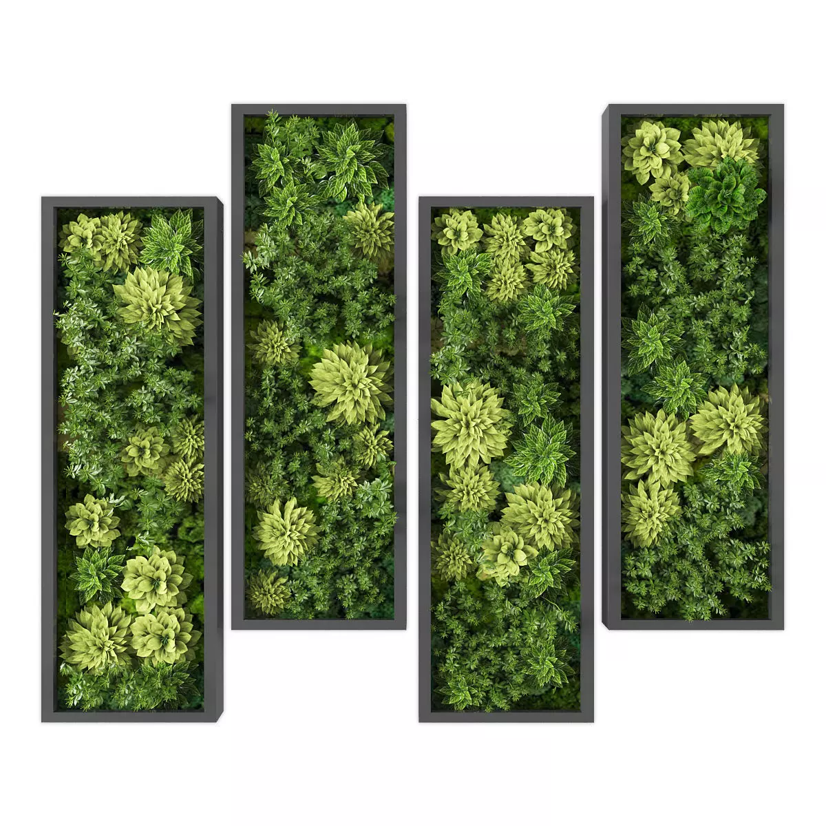 Vertical garden 227 Low-poly 3D model_0