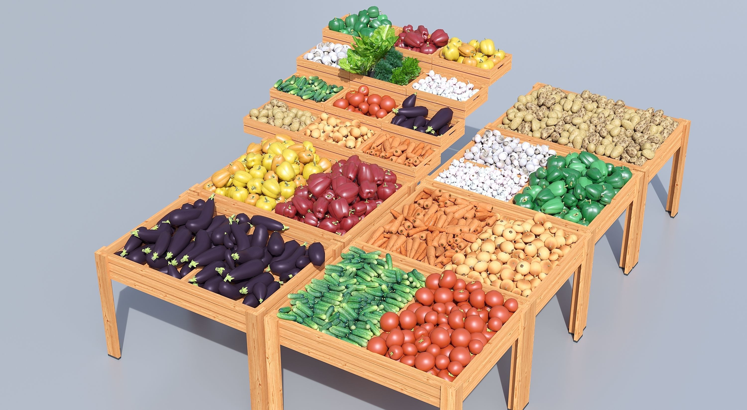 Vegetable 3D model_2