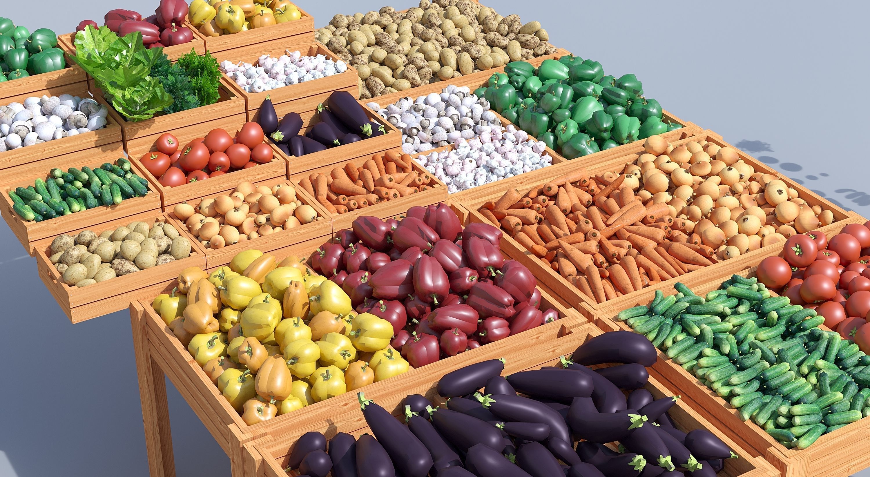 Vegetable 3D model_1