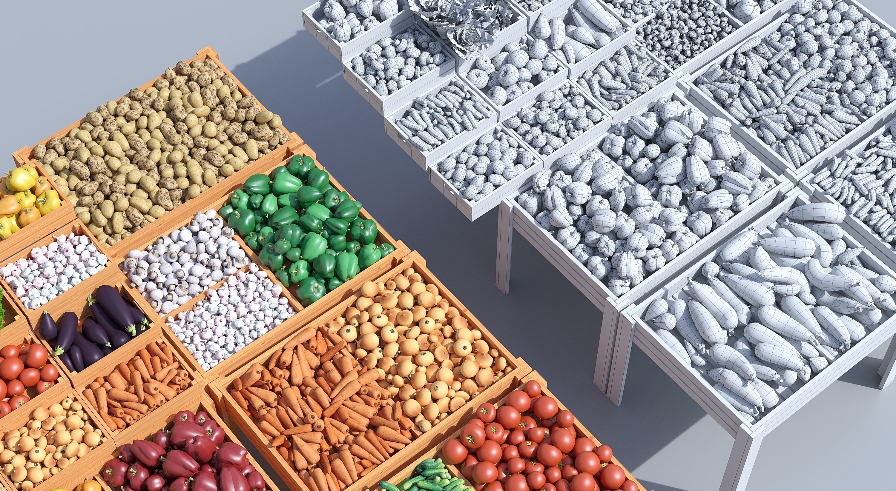 Vegetable 3D model_5