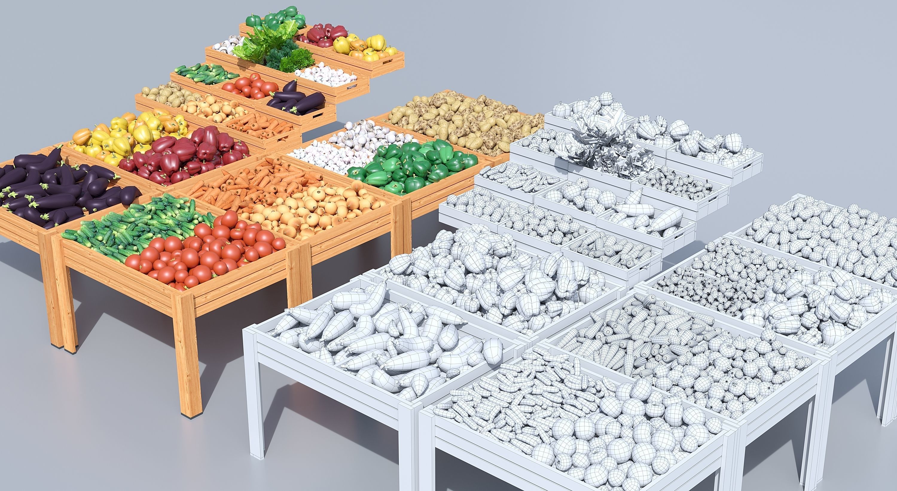 Vegetable 3D model_4