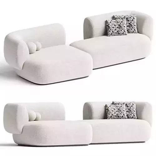 Hug Modular Sofa by Collector 2 3d model 