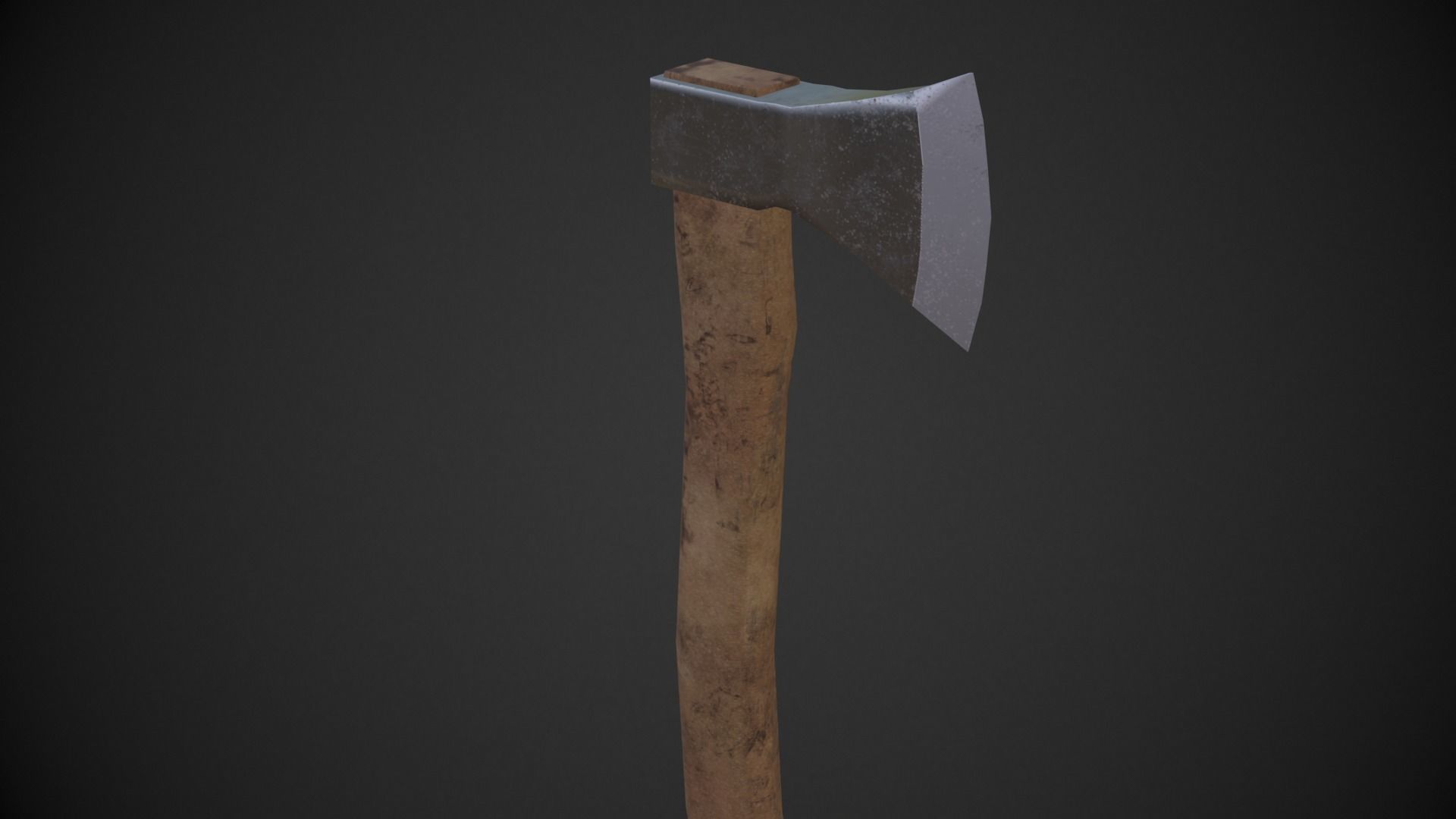 AXE weapon Low-poly 3D model_10