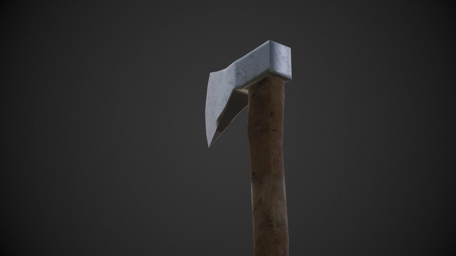 AXE weapon Low-poly 3D model_8