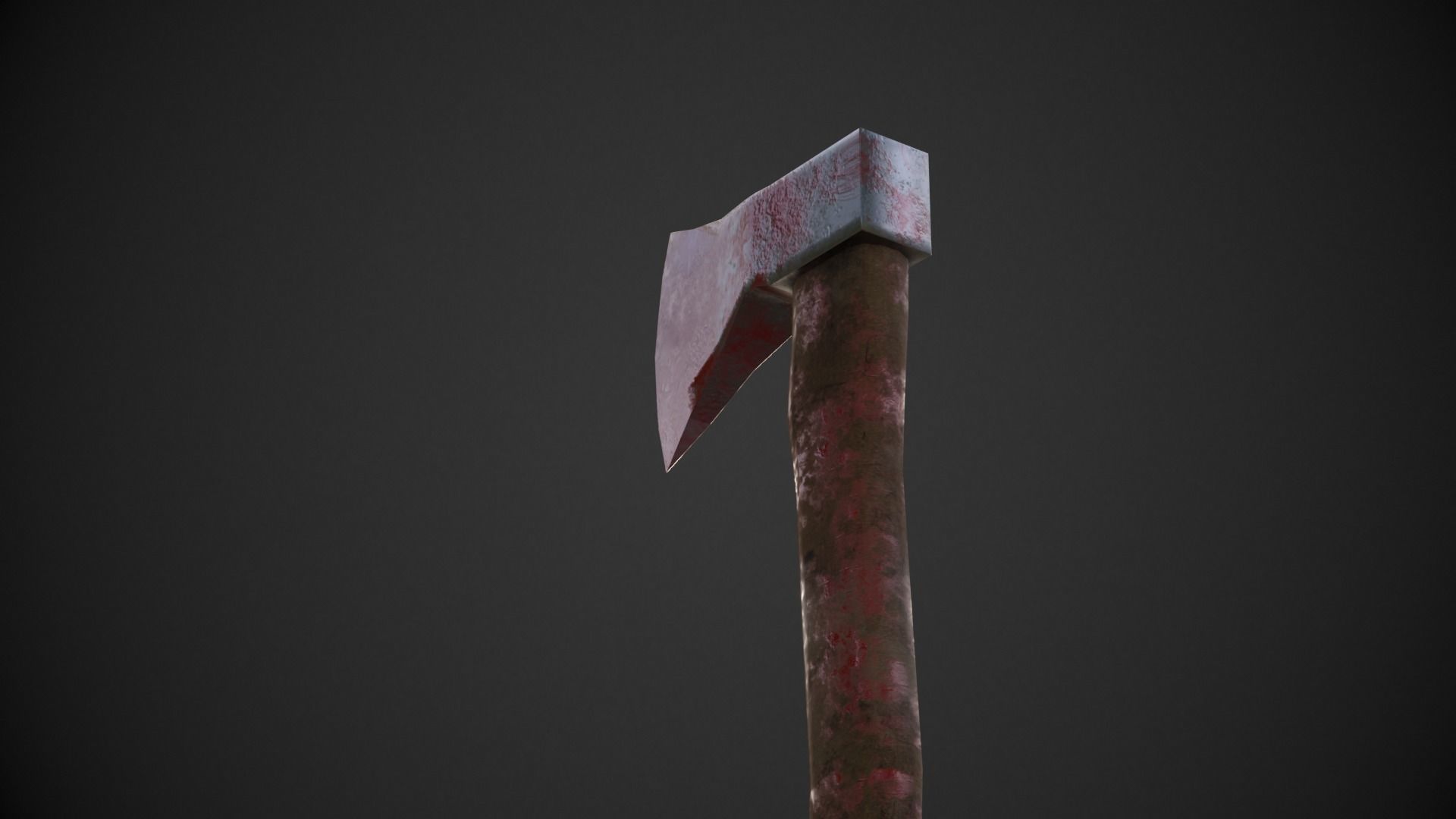 AXE weapon Low-poly 3D model_3