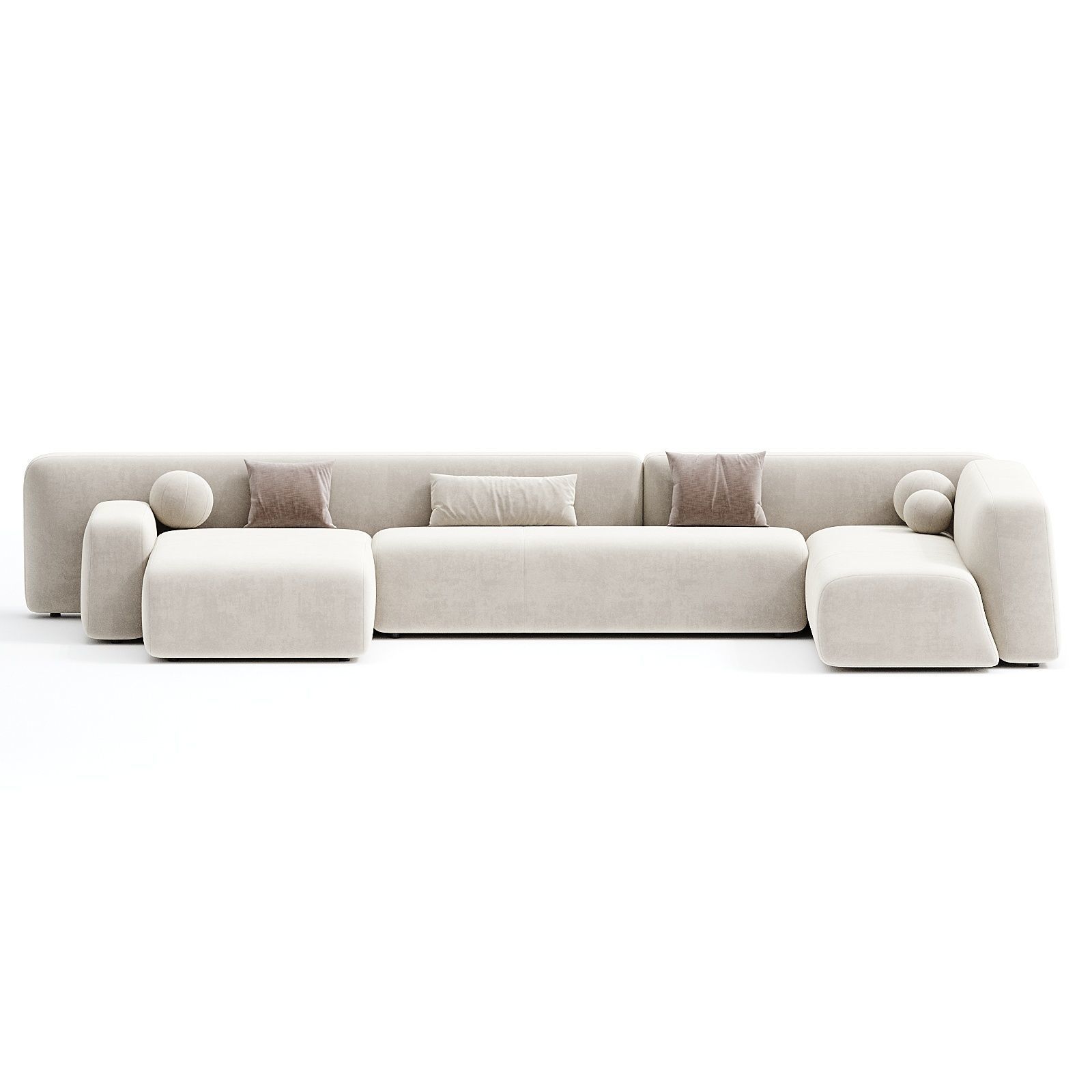 Suiseki sofa 3d model  3D model_4