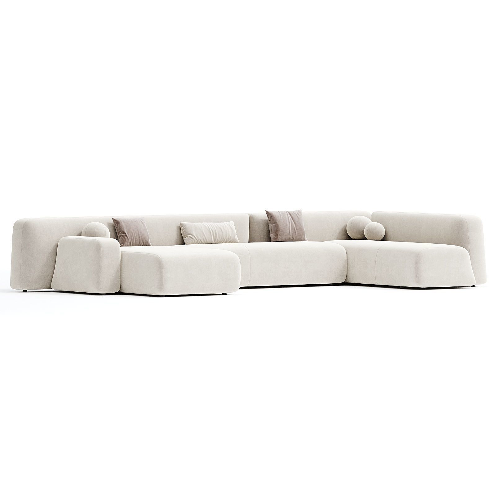 Suiseki sofa 3d model  3D model_3