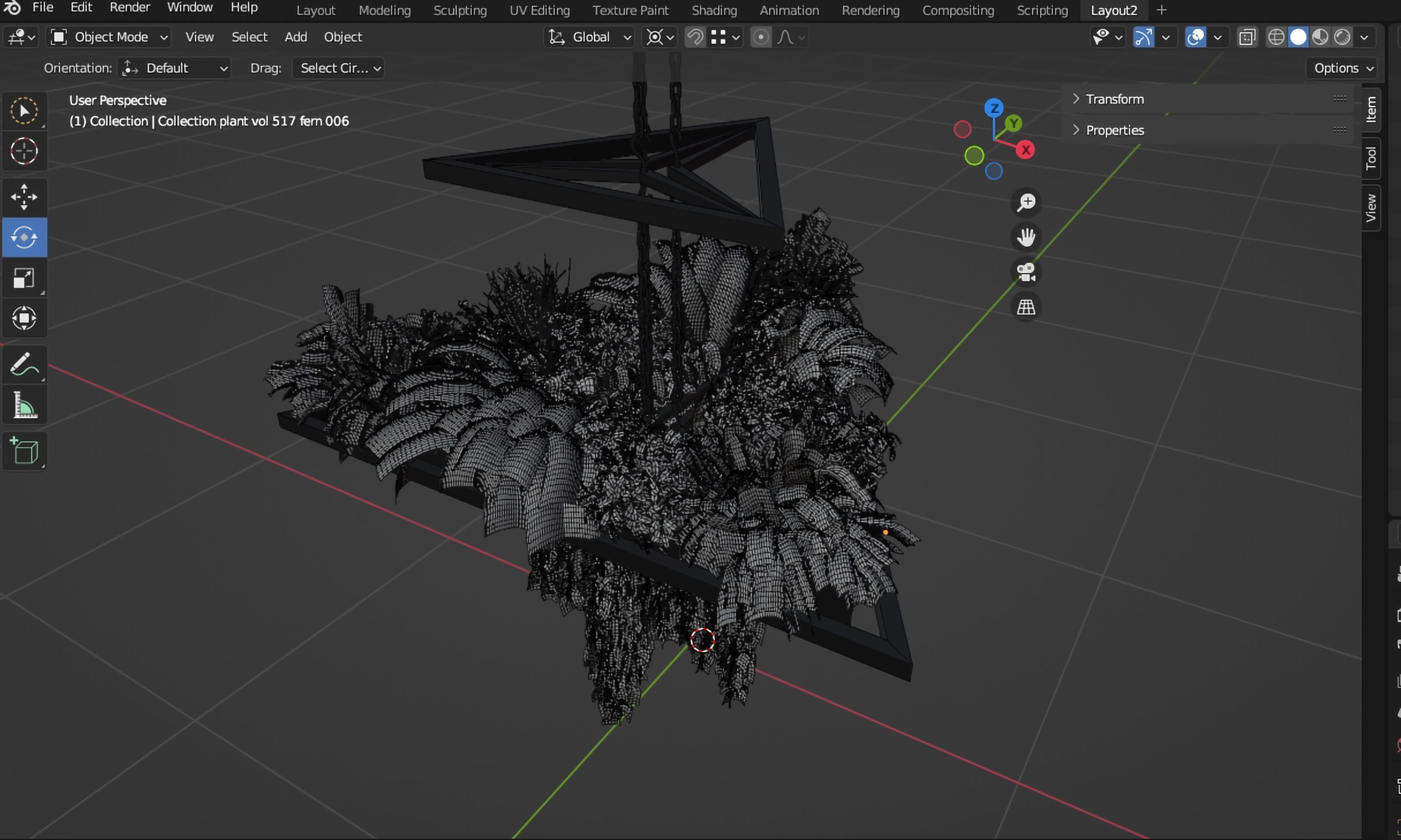  Collection plant vol 517 - blender model  3D model_7