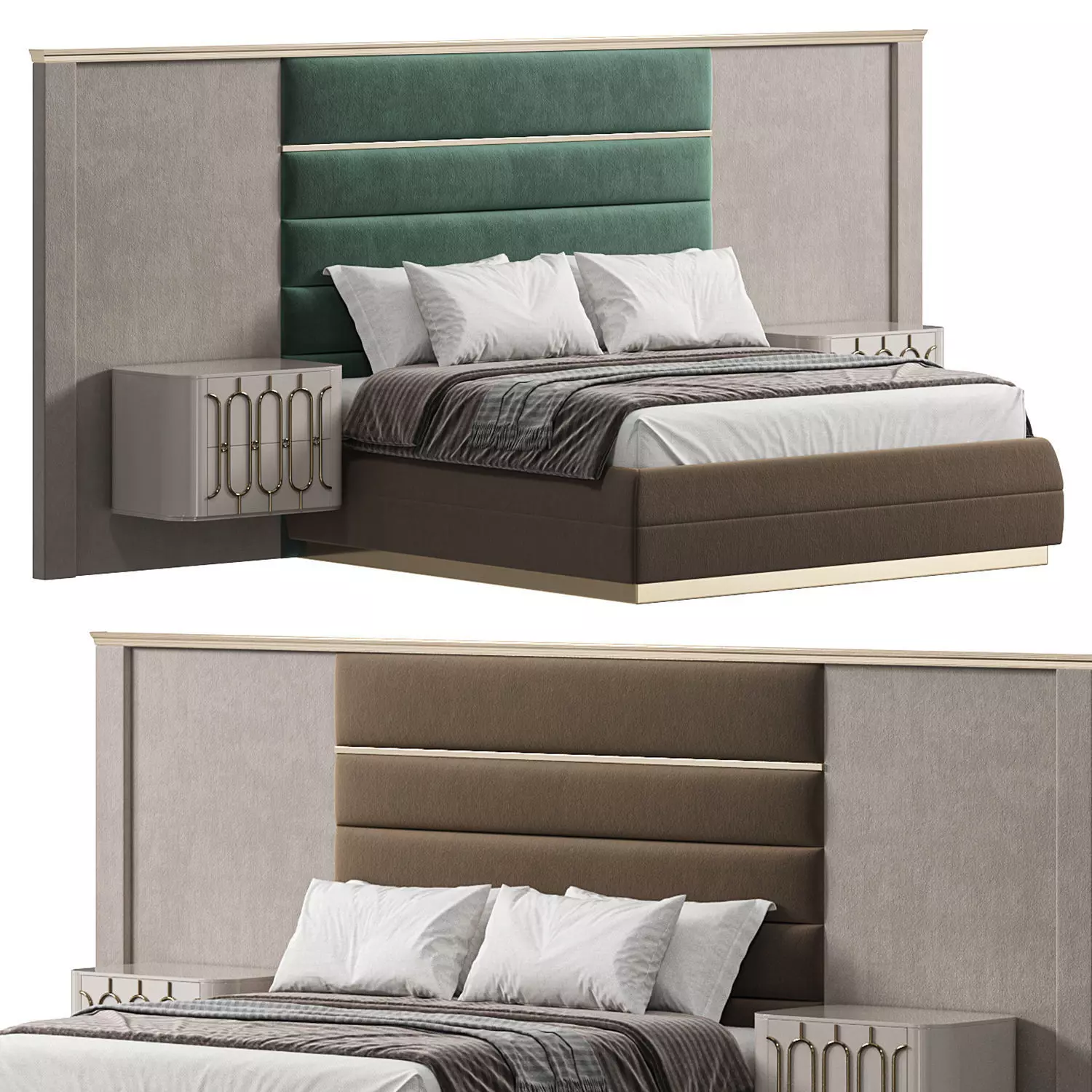 MUGALI MARIA bed by Neopoliscasa 3D model_0