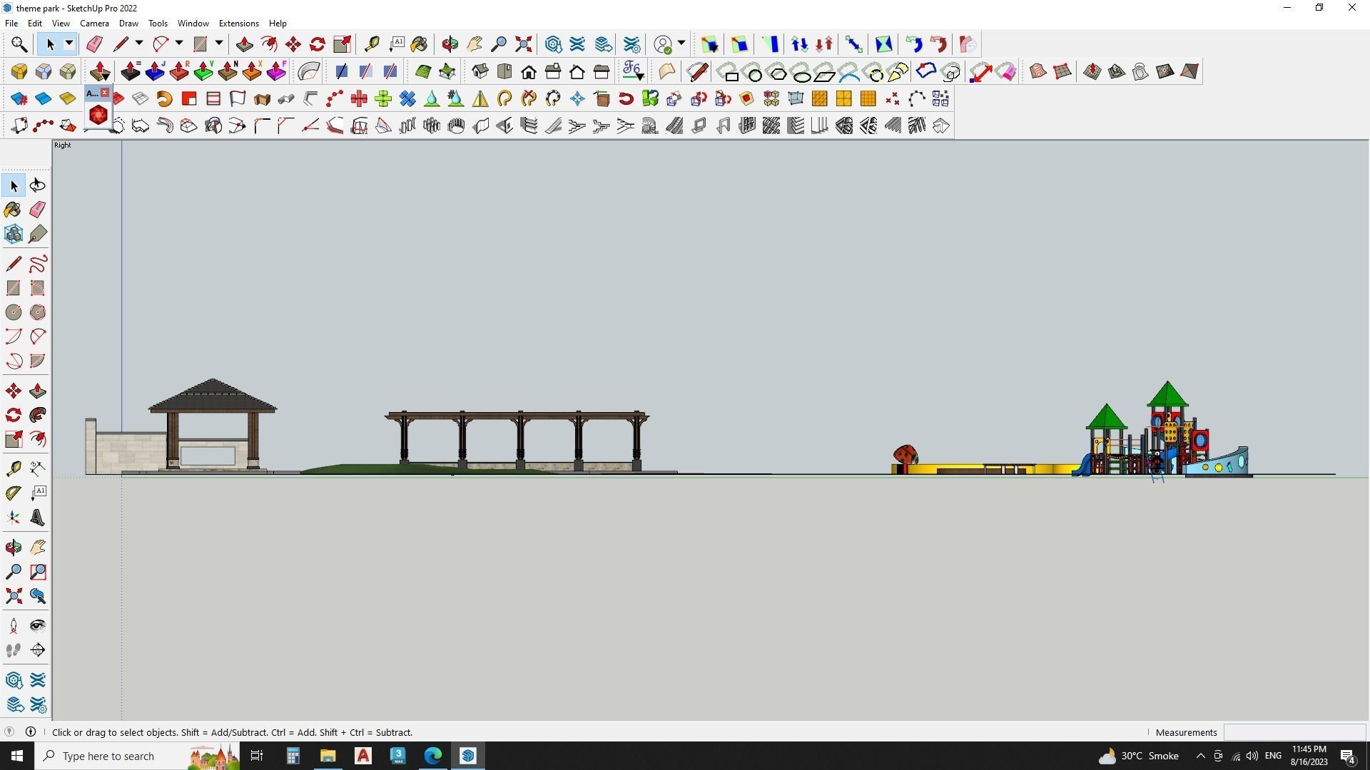 Sketchup Park 3d model 3D model_4