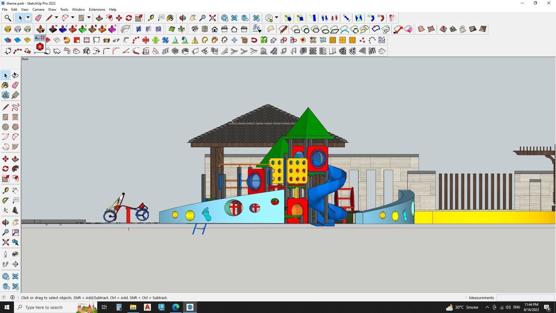 Sketchup Park 3d model 3D model_3