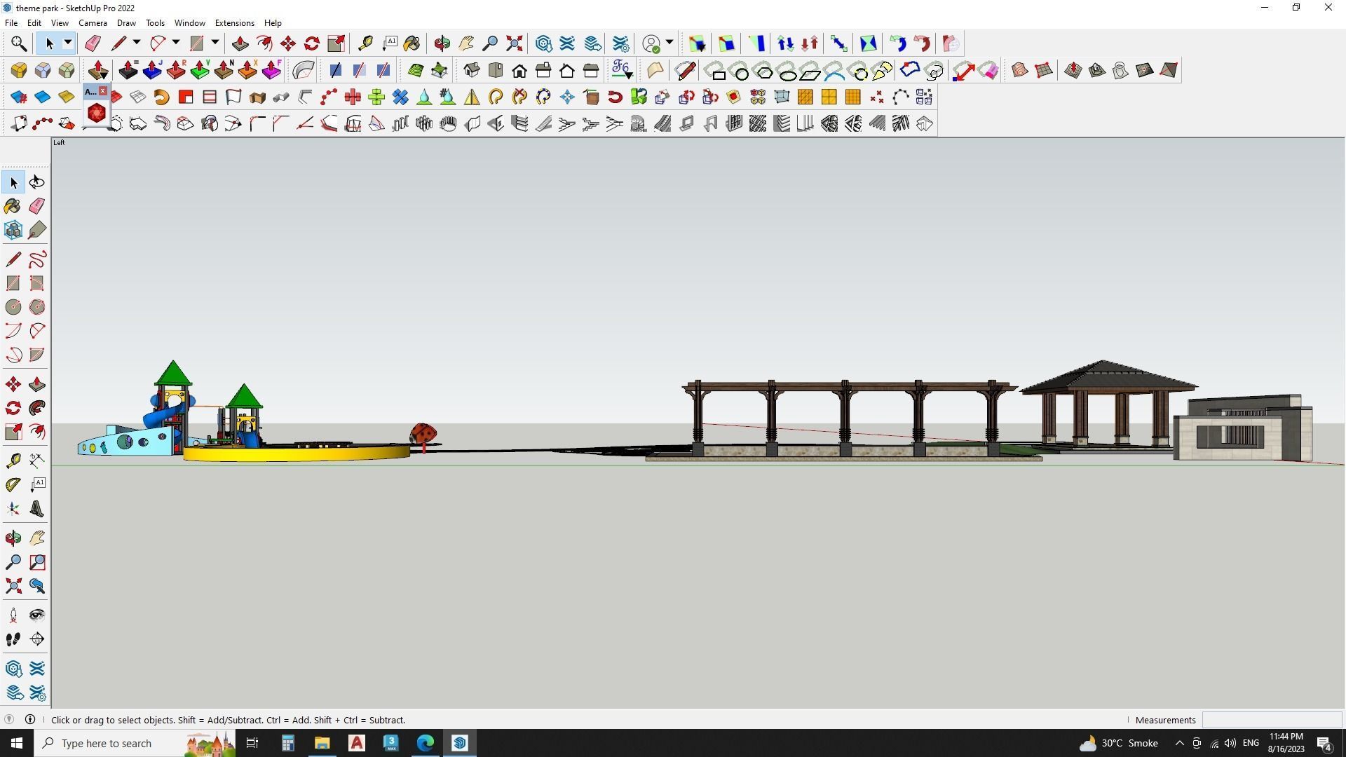Sketchup Park 3d model 3D model_2