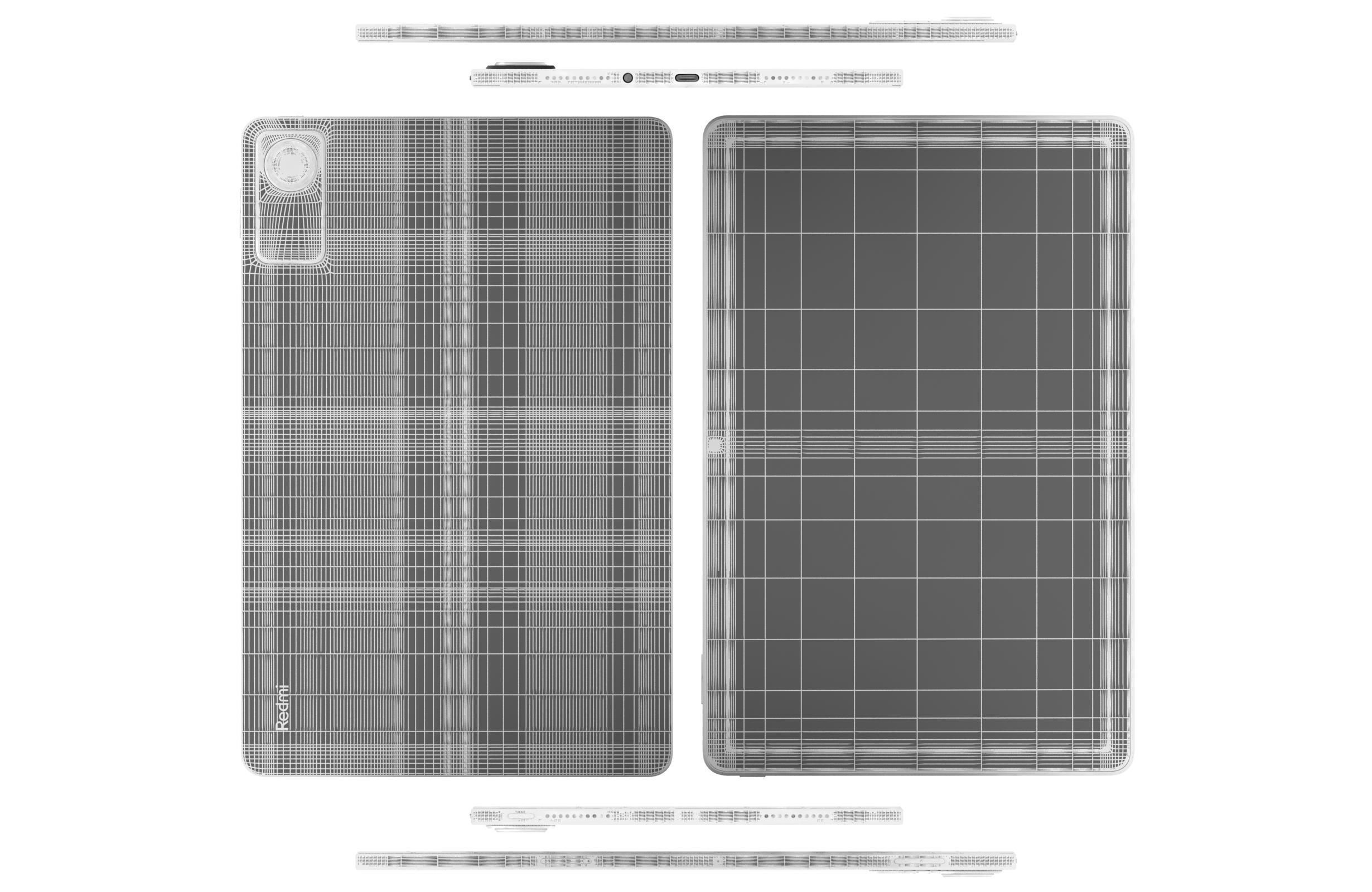 Xiaomi Redmi Pad SE Pink 3D model_17