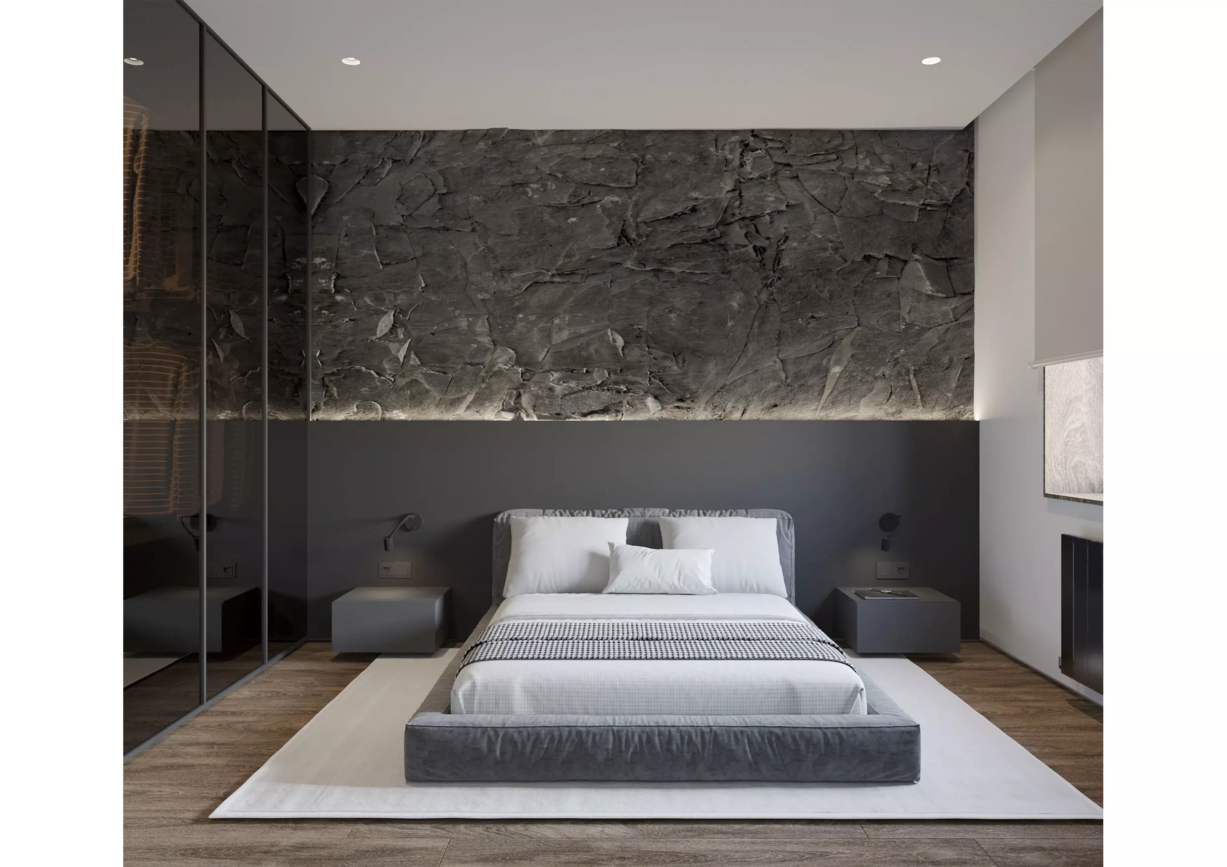 Minimlistic bedroom 3D model