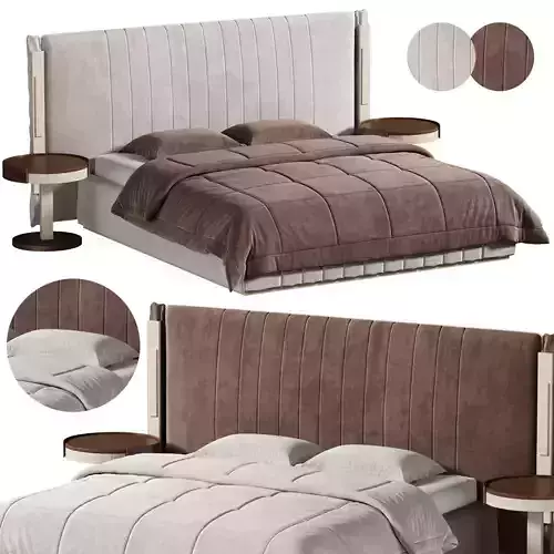 Hamptons bed by FRATELLI BARRI 3D model