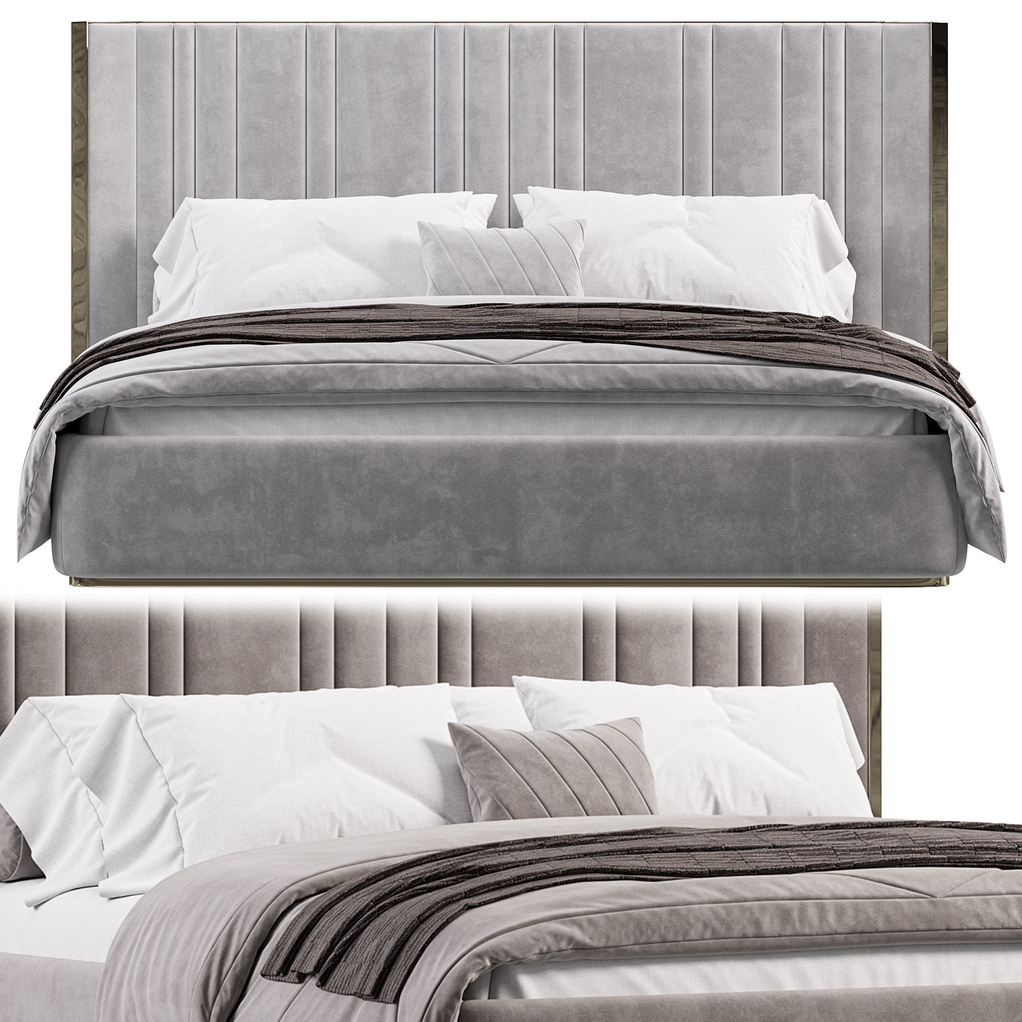 With lifting mechanism Bed By CAVIO 3D model_1