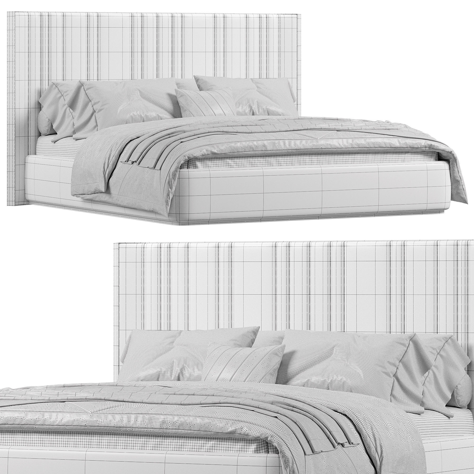 With lifting mechanism Bed By CAVIO 3D model_2