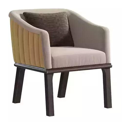 BEIGE CLUB ARMCHAIR By Carpanelli