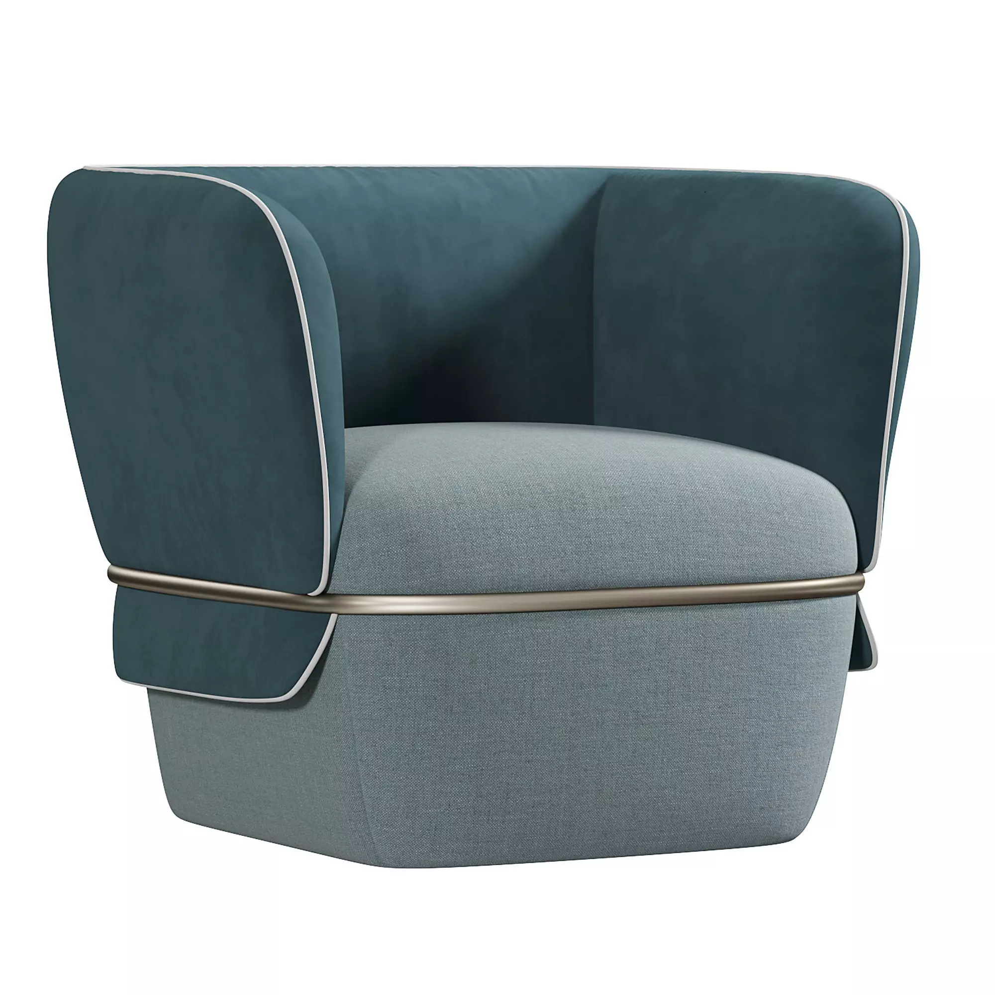 CHEMISE AQUAMARINE ARMCHAIR BY STUDIO LIDO 3D model