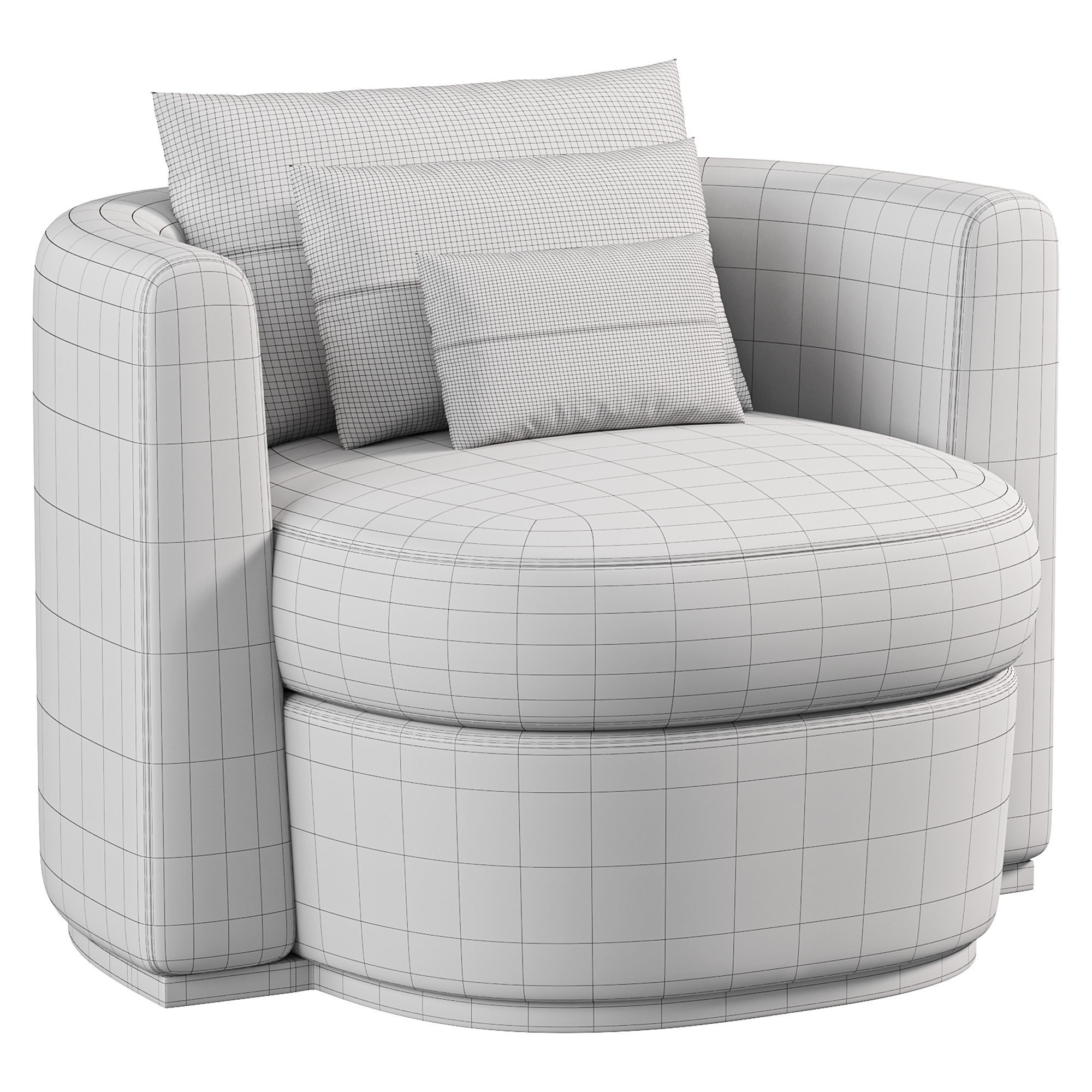 SILVANA ARMCHAIR BY Annibale Colombo 3D model_2