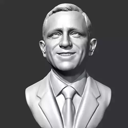 Daniel Craig 3D print model 3D print model