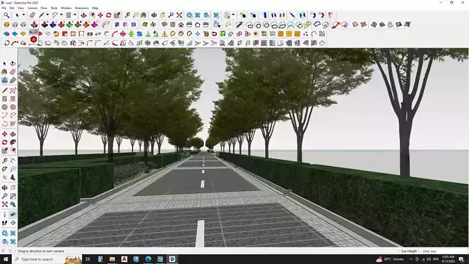pedestrian road 3d model 3D model pedestrian road 3d model 3D model