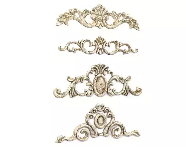 4 Low-Poly Ornament Vol 08-2 Low-poly 3D model
