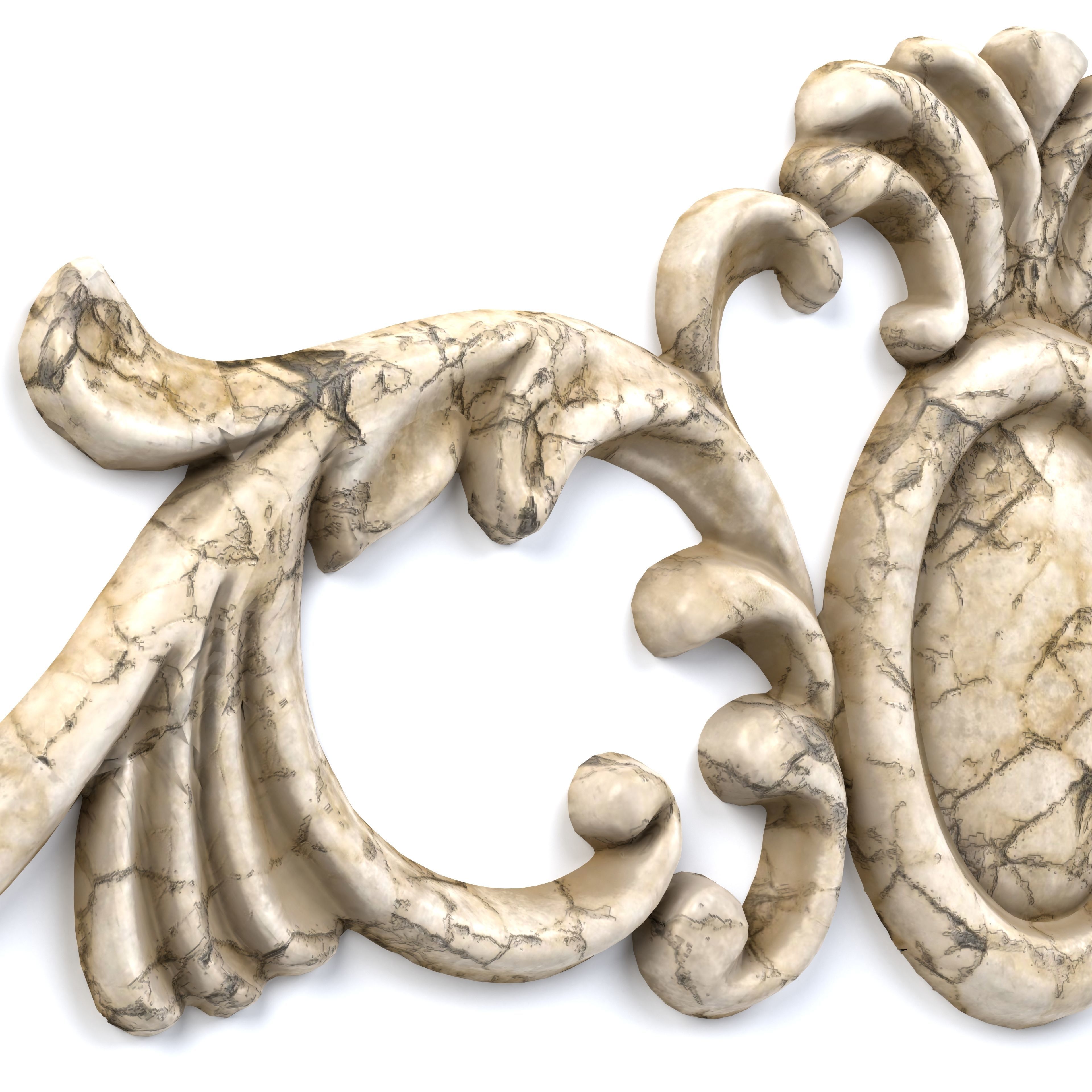 4 Low-Poly Ornament Vol 08-2 Low-poly 3D model_2