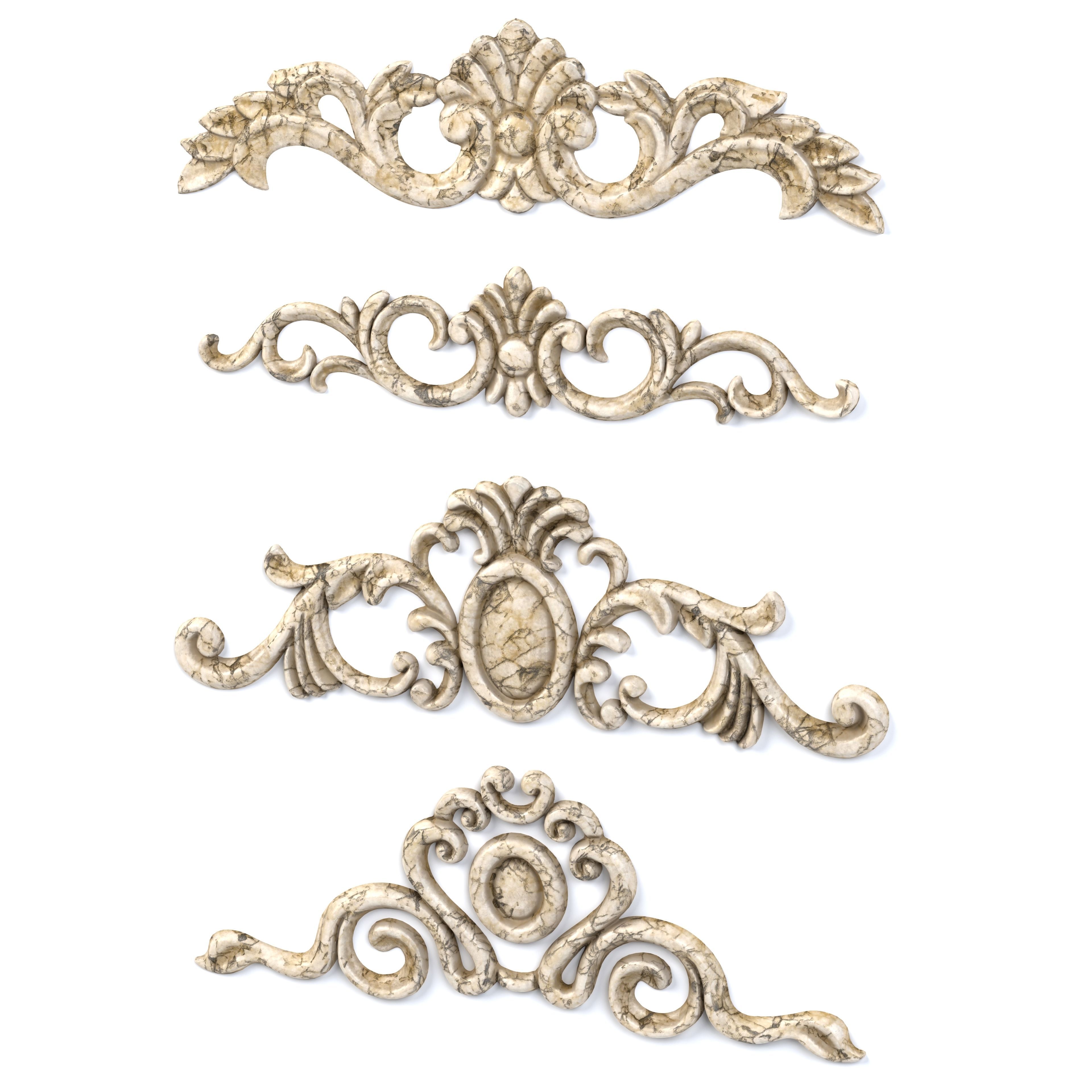 4 Low-Poly Ornament Vol 08-2 Low-poly 3D model_4