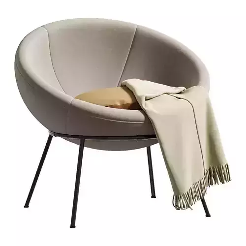 BARDIS BOWL CHAIR SAND NUANCE by ARTEMEST