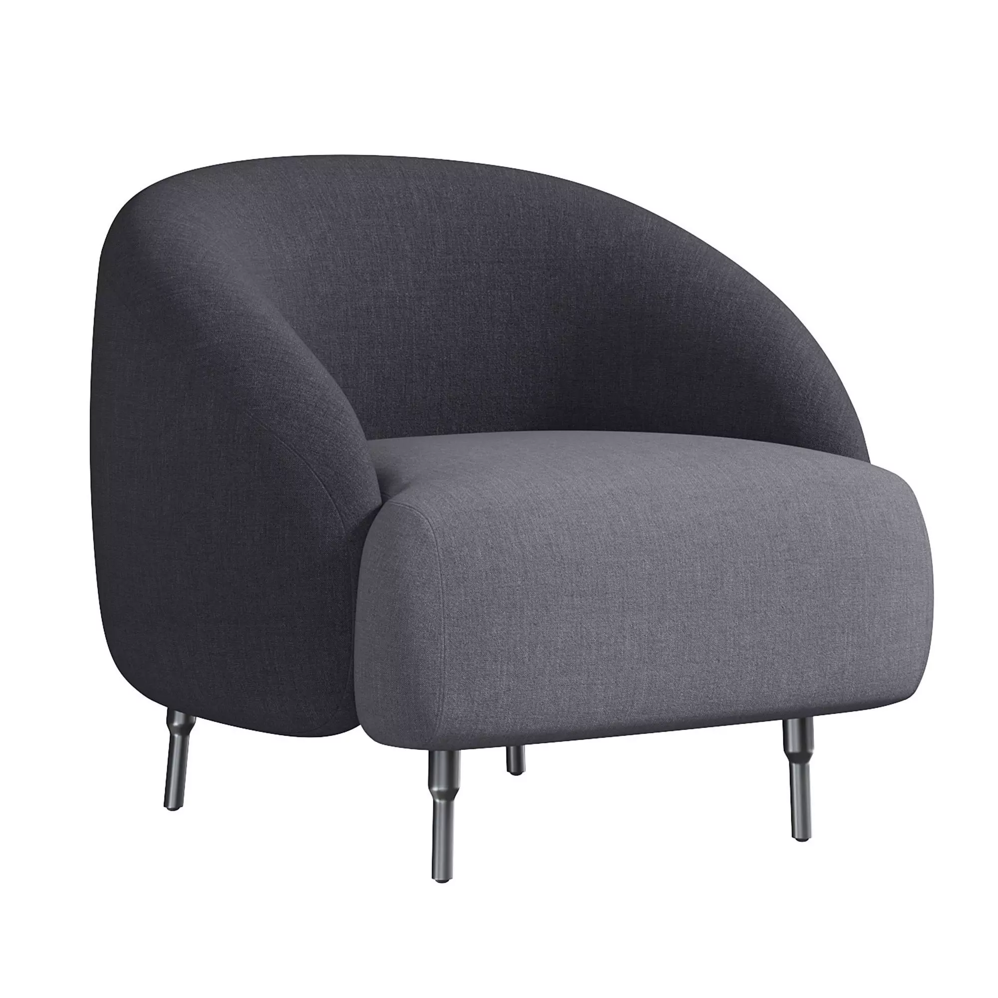 BUMP BLACK ARMCHAIR By LAbbate 3D model