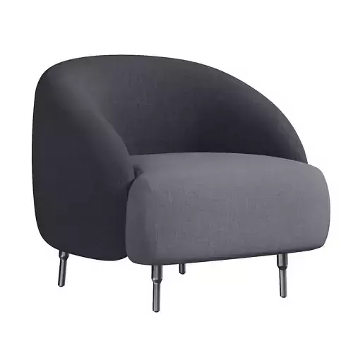 BUMP BLACK ARMCHAIR By LAbbate