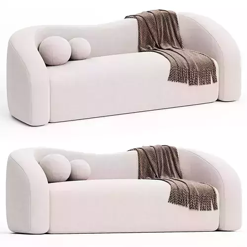 Curved 3 Seater Sofa for Living Room