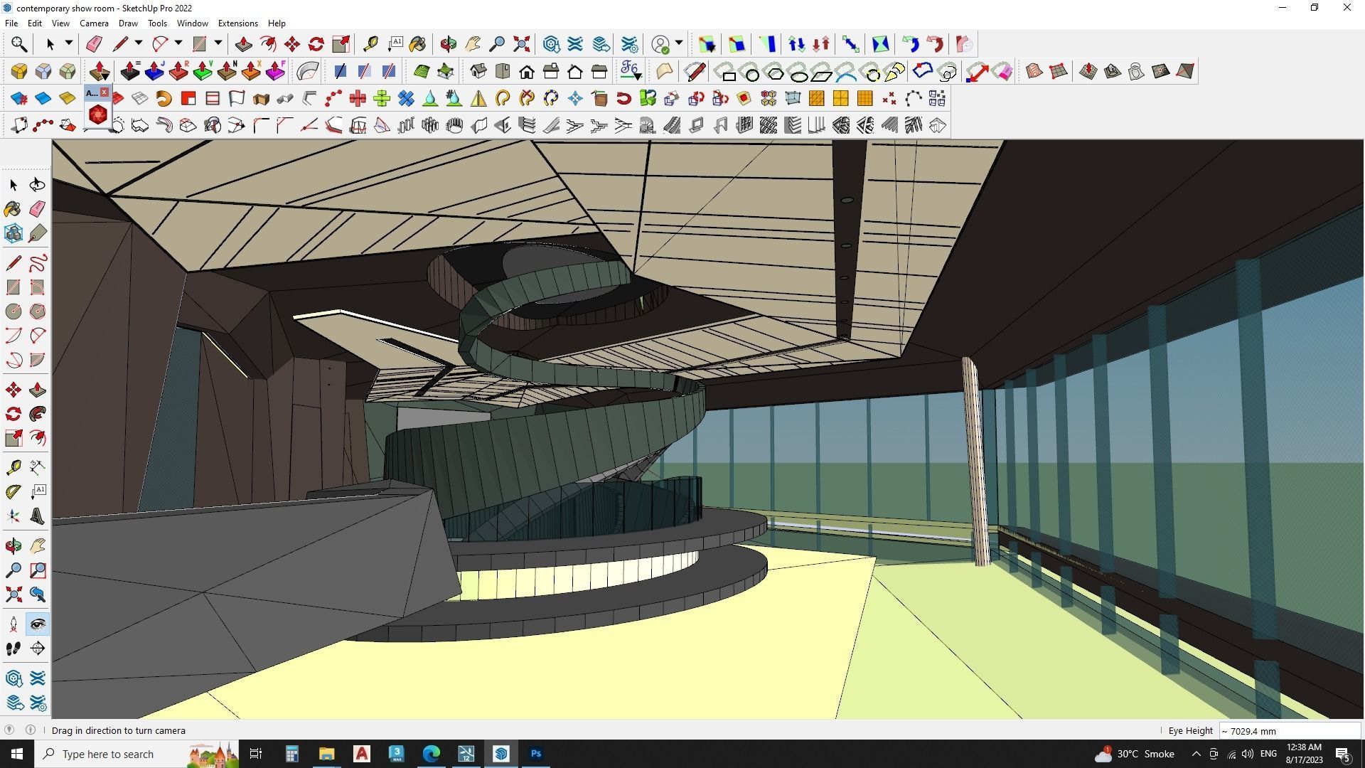 contemporary show room 3d model 3D model_9