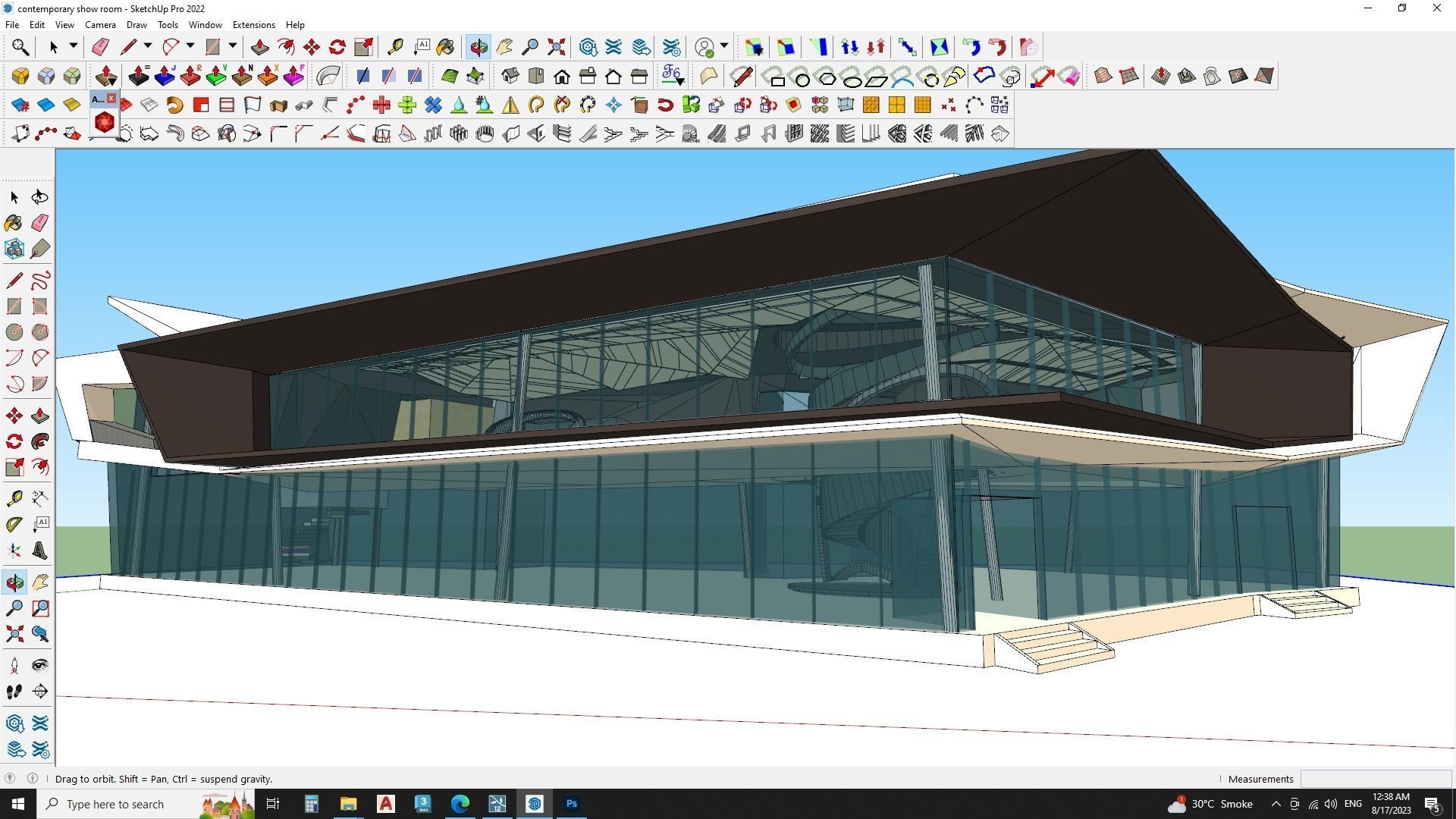 contemporary show room 3d model 3D model_4