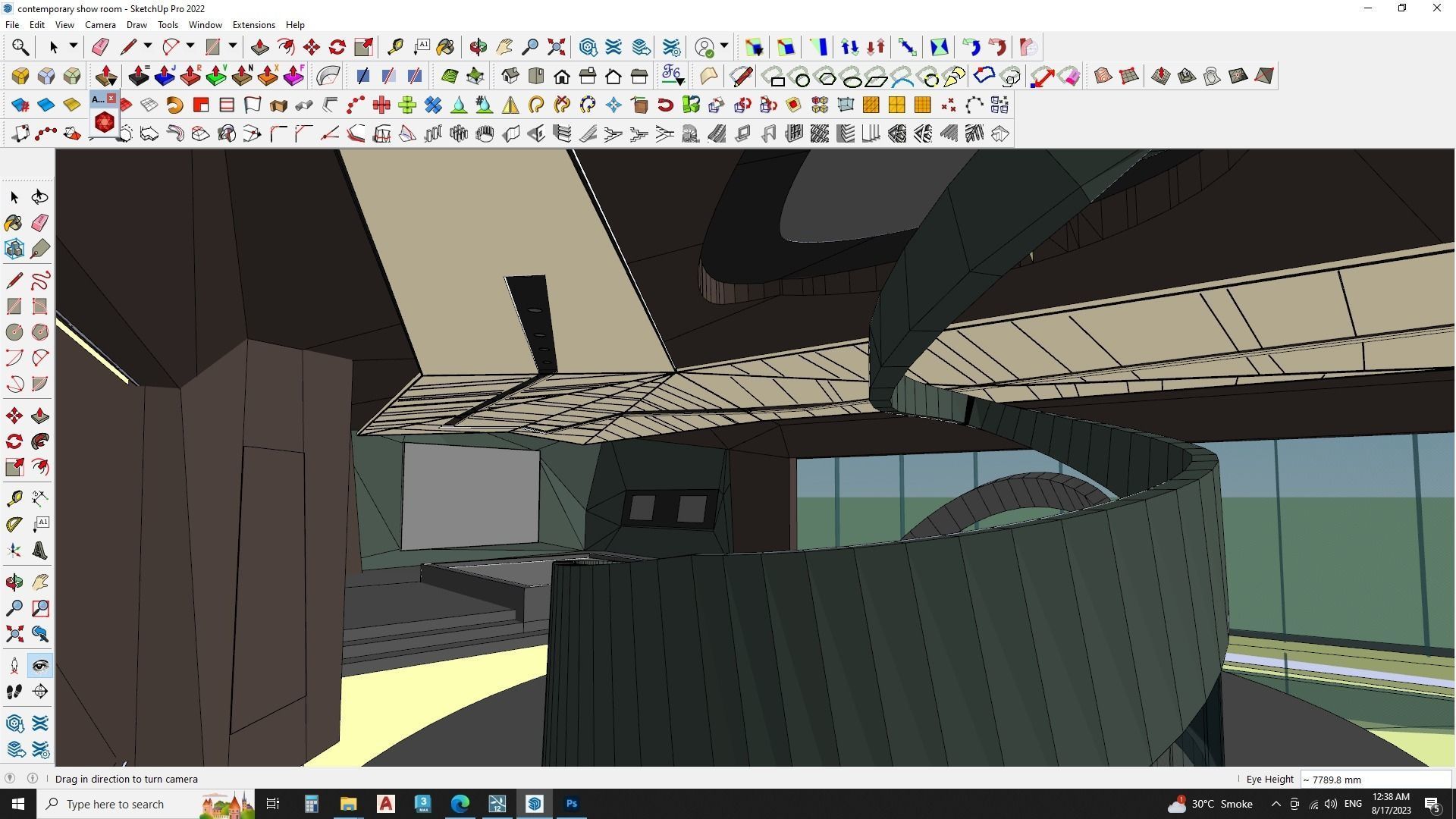contemporary show room 3d model 3D model_10