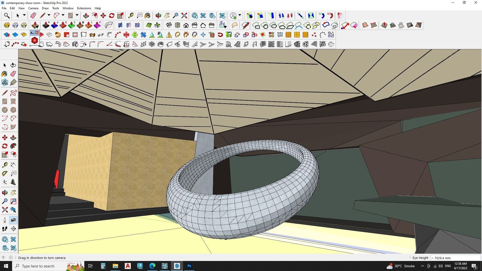 contemporary show room 3d model 3D model_8
