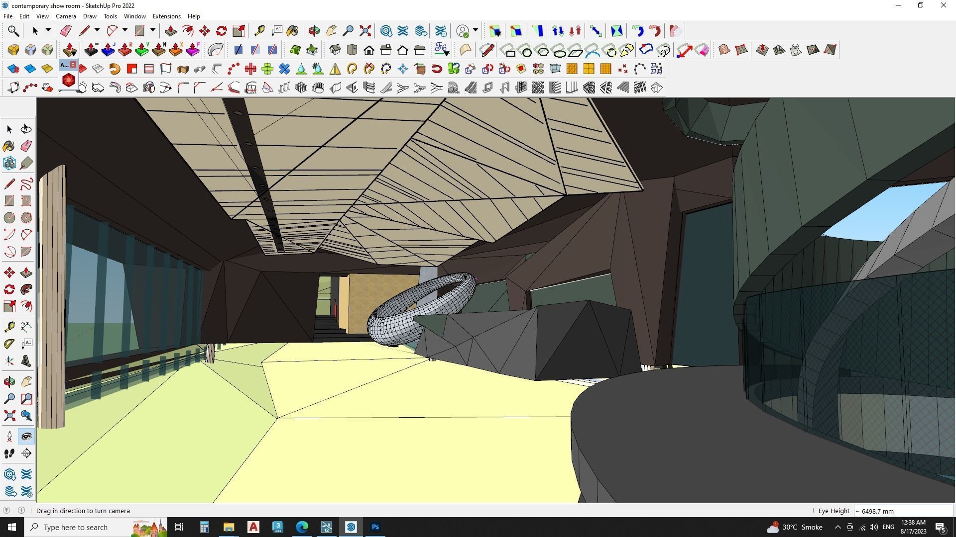 contemporary show room 3d model 3D model_7