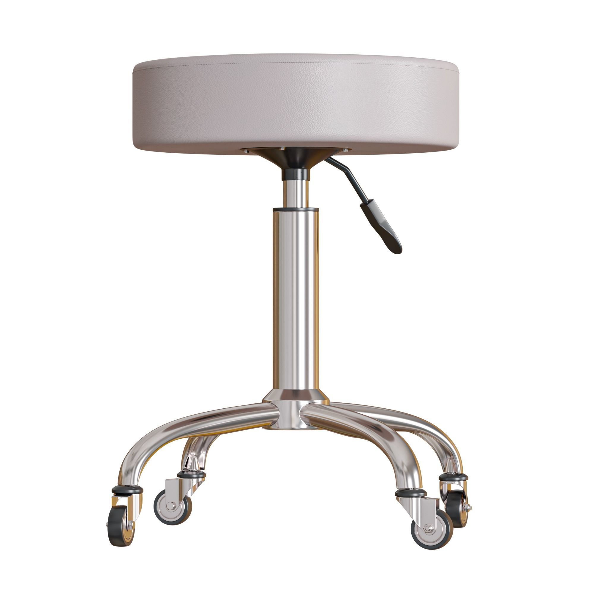 Medical Stool Low-poly 3D model_5