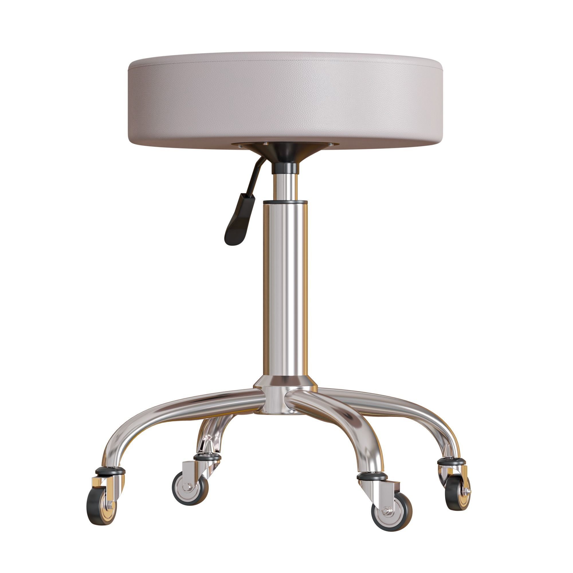 Medical Stool Low-poly 3D model_6