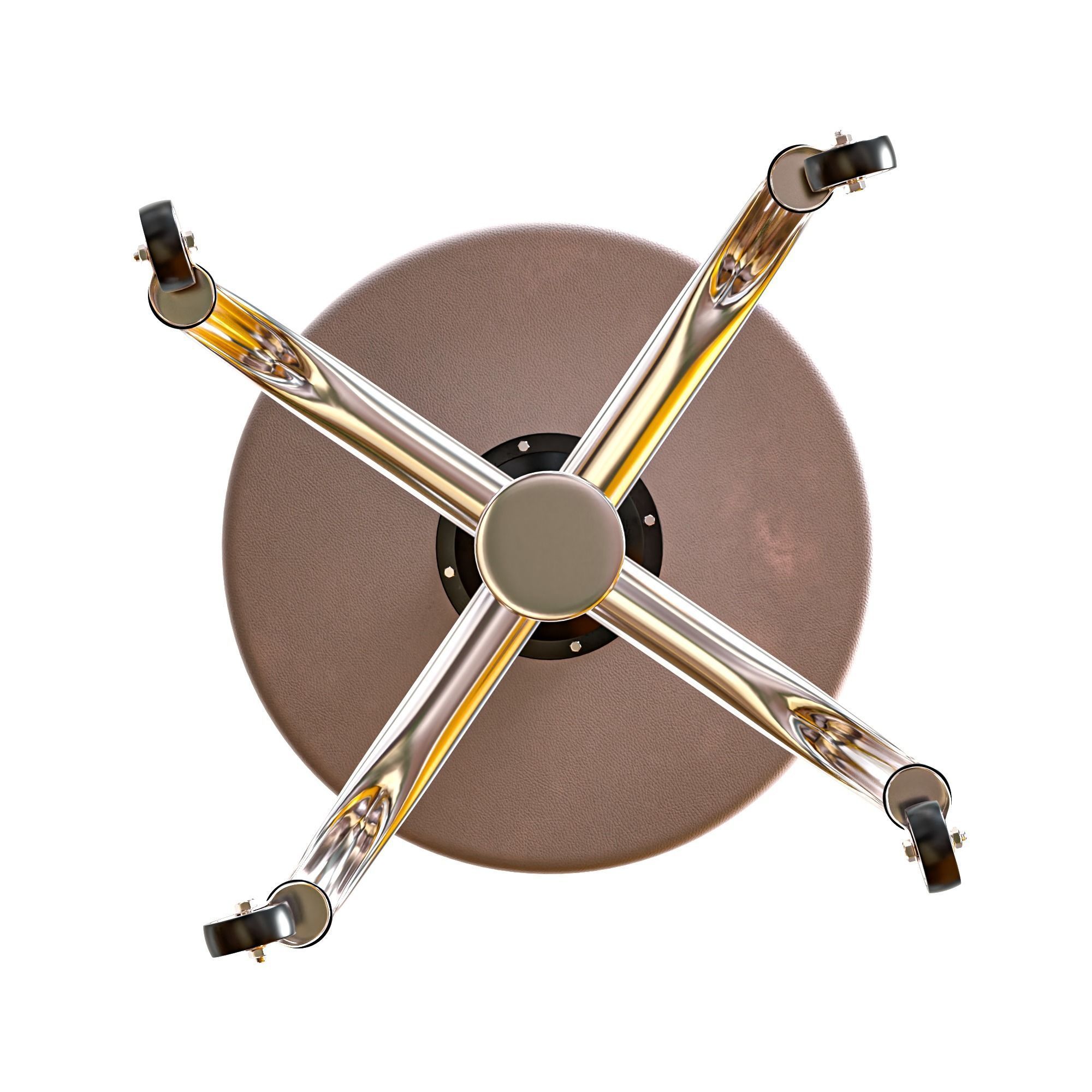 Medical Stool Low-poly 3D model_12