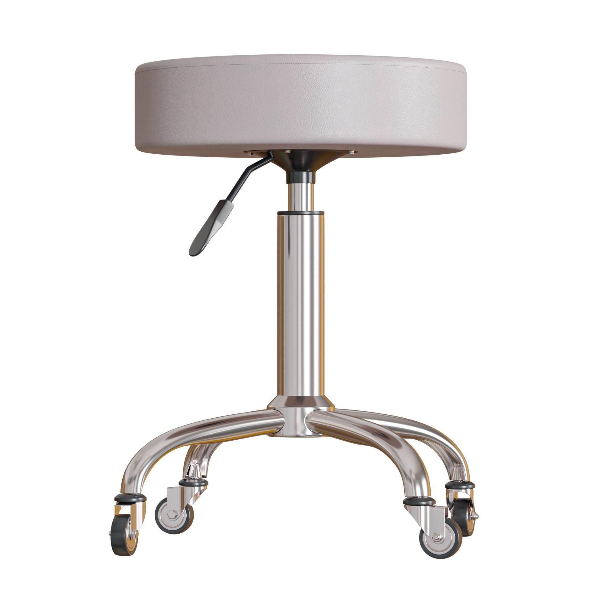 Medical Stool Low-poly 3D model_2