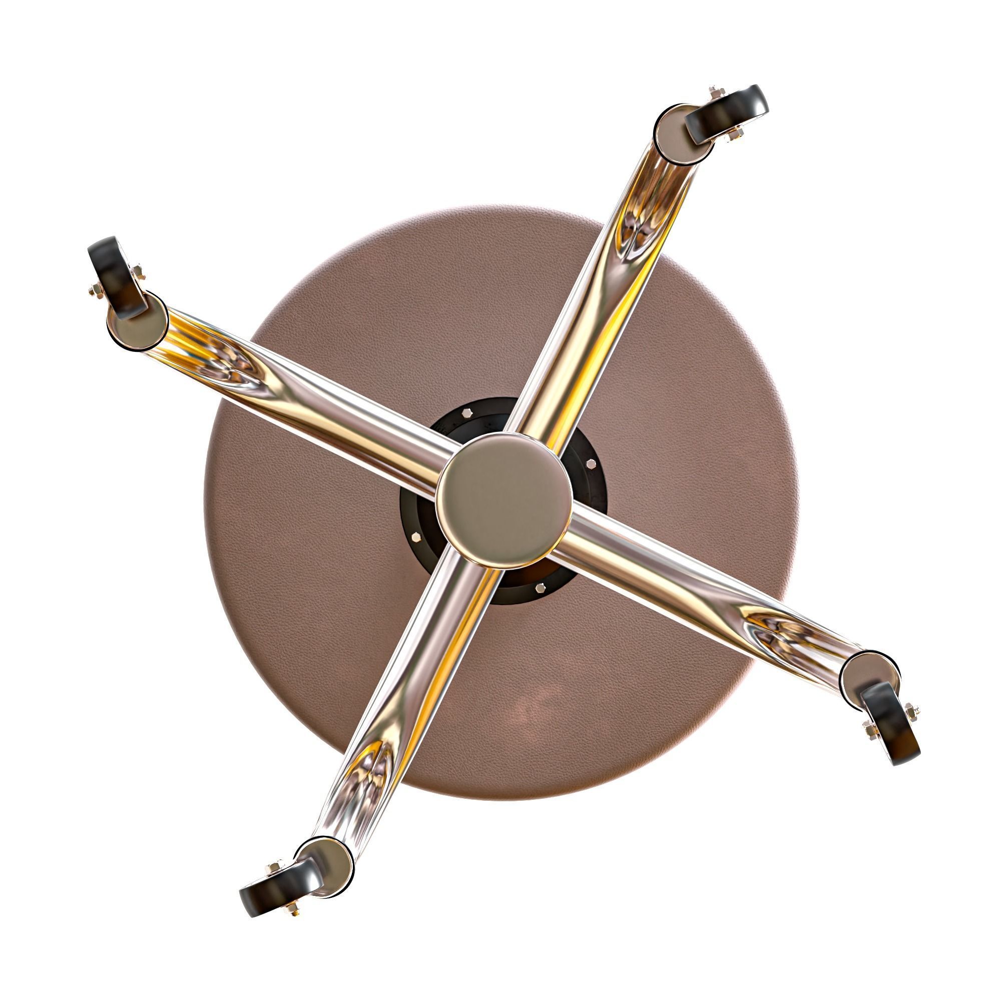 Medical Stool Low-poly 3D model_10