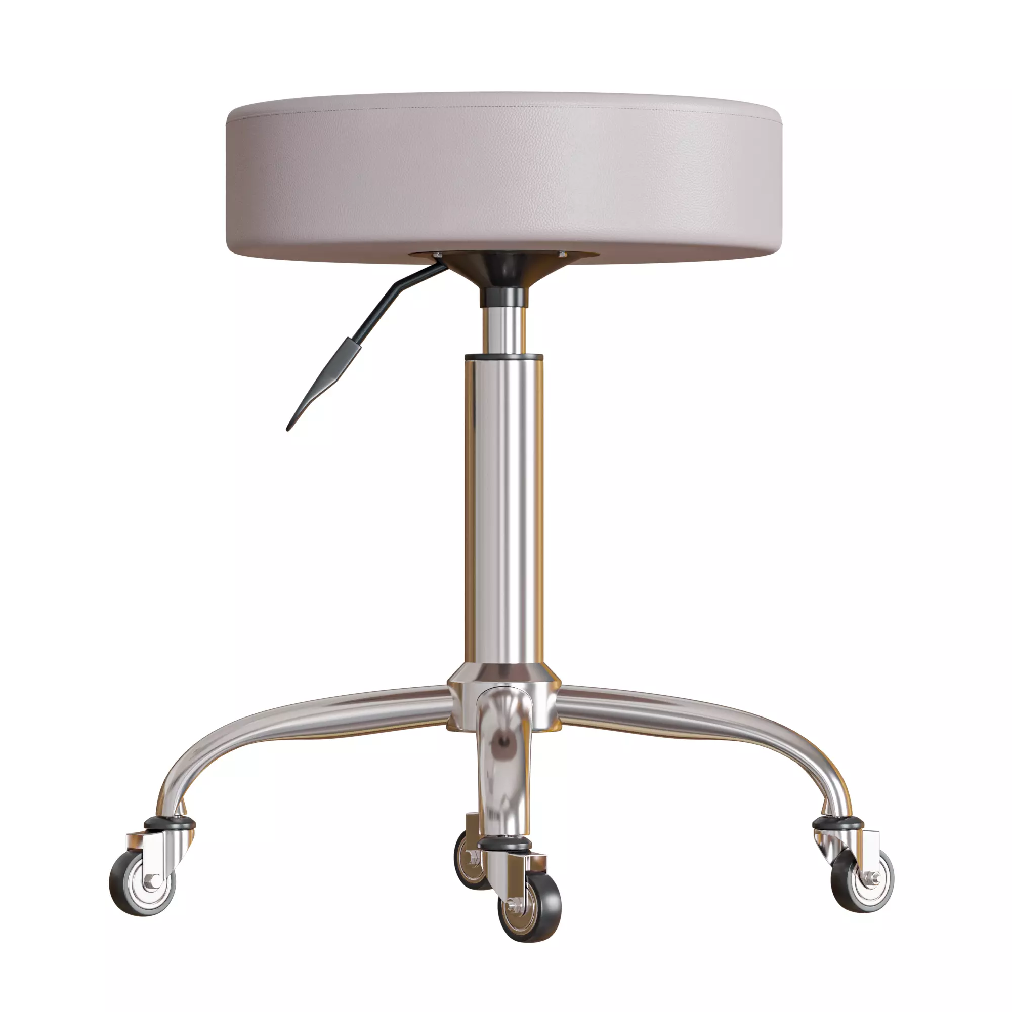 Medical Stool Low-poly 3D model_0