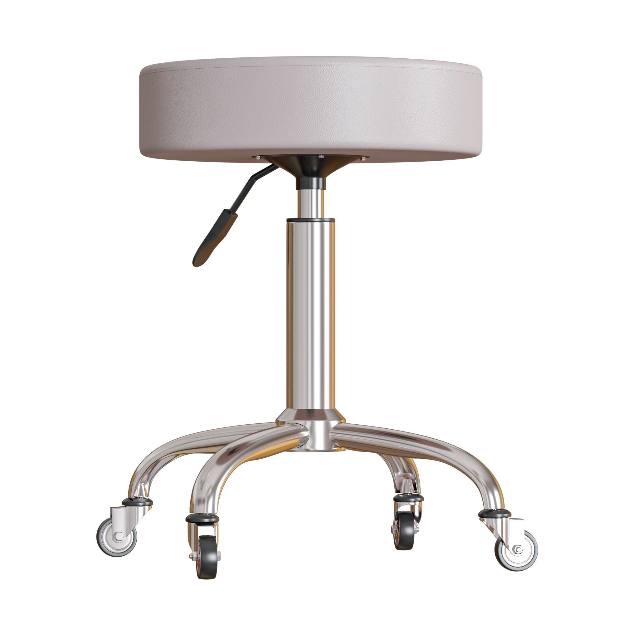 Medical Stool Low-poly 3D model_7