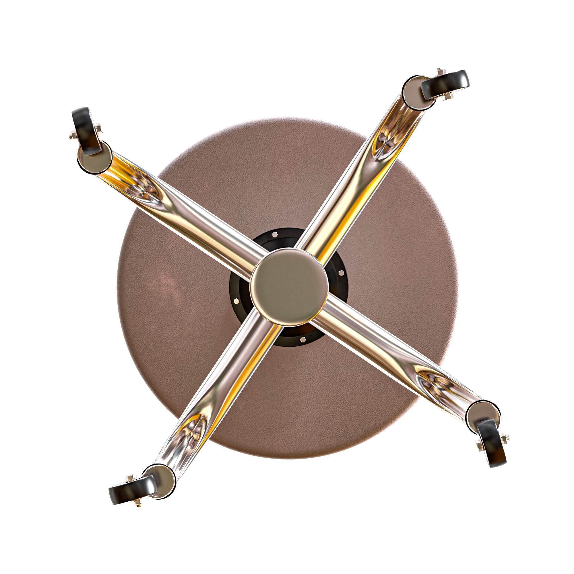 Medical Stool Low-poly 3D model_13