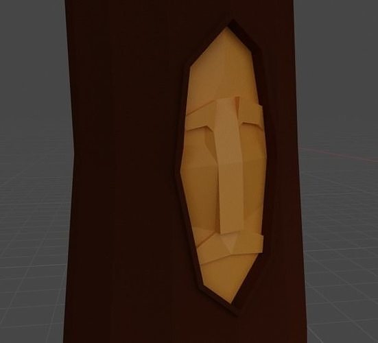 Old Lowpoly Tree Free 3D model