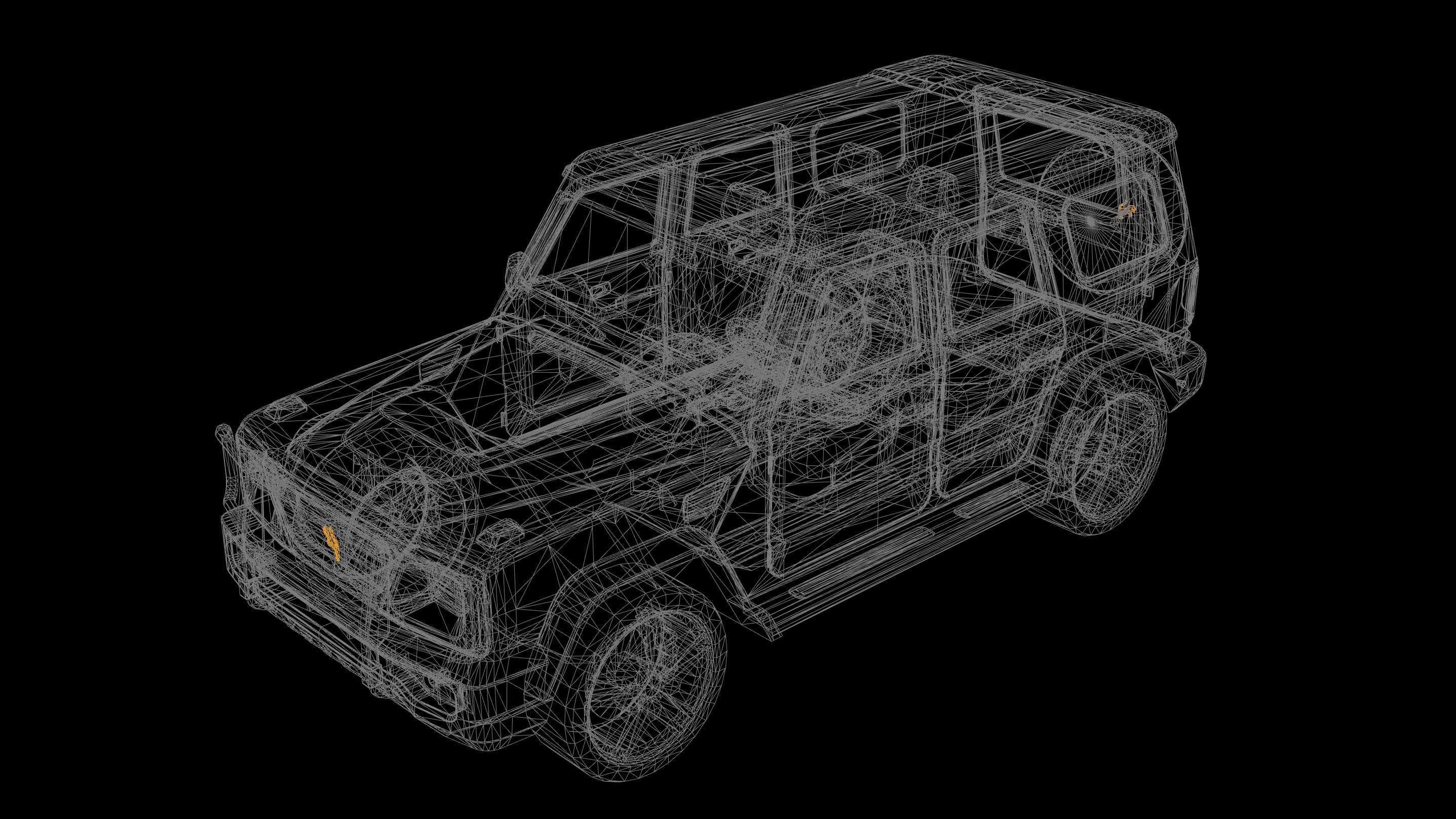 SUV 01 Driveable Animated Realistic Low-poly 3D model_14